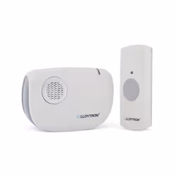 Dingdong MIP3 Battery Operated Portable Door Chime Kit - White
