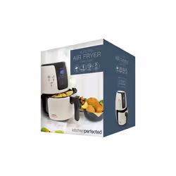 Lloytron | Kitchen Perfected 4-Ltr Digi-Touch Air Fryer - Cream/Black