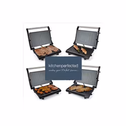 KitchenPerfected Health Grill and Panini Press - Black Steel