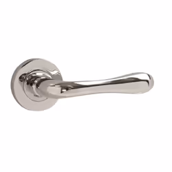 VIBE Leandro Lever on Rose Door Handle - Polished Chrome