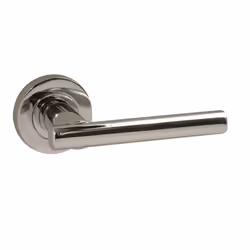 VIBE Laurel Lever on Rose Door Handle - Polished Chrome