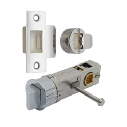 Smart Push Button Privacy Quick Latch 57mm Backset - Polished Chrome