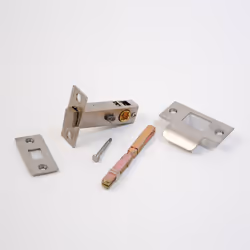 Premium Privacy Button Tubular Latch 57mm Backset - Satin Chrome