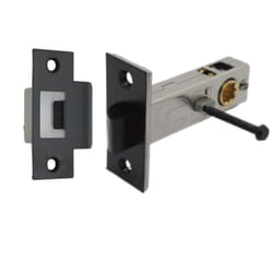 Premium Privacy Button Tubular Latch 57mm Backset - Matt Black