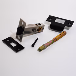 Premium Privacy Button Tubular Latch 57mm Backset - Matt Black