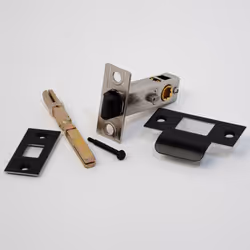 Premium Privacy Button Tubular Latch 57mm Backset - Matt Black