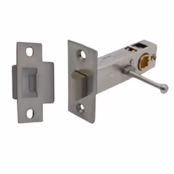 Premium Privacy Button Tubular Latch 57mm Backset - Gunmetal