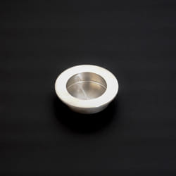 Circular Flush Pull Satin/Polished Stainless Steel - 50mm, Satin Stainless Steel