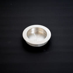 Circular Flush Pull Satin/Polished Stainless Steel - 70mm, Satin Stainless Steel