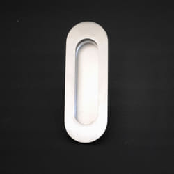 Oval Flush Pull Satin/Polished Stainless Steel - Satin Stainless Steel