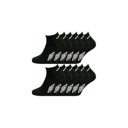 - 12 pairs Men's Sport Trainer Performance Socks - UK 6-11 (Black)