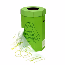 Acorn Green Bin for Recycling Waste Capacity 60 Litres 360x677mm Ref 402565 [Pack 5]