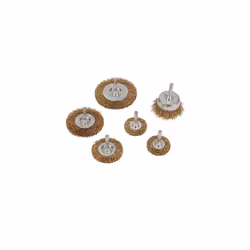 993067 Brassed Steel Wire Wheel and Cup Brush Set 6pce 6pce