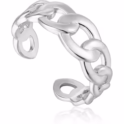 ANIA HAIE 925 Sterling Silver Thin Open Chain Open Adjustable Chain Stacking Ring