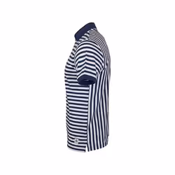Hackett London HRR Striped Polo - Navy/White - Navy/White, 2XL