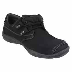 Mens Maverick Flat Lace Up Shoe With Metal Trim Detail - UK 7, Black
