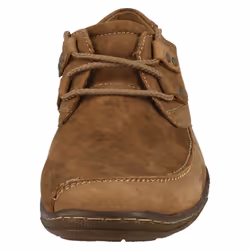 ) Mens Maverick Flat Lace Up Shoe With Metal Trim Detail - UK 7, Tan (Beige