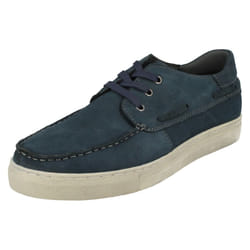 ) Mens Maverick Casual Lace Up Shoes - UK 7, Navy (Blue