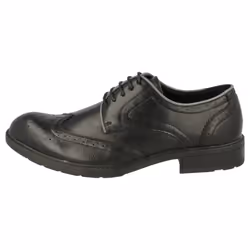 Mens Maverick Low Heel Brogue Lace Up Shoes - UK 9, Black