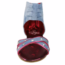 ) Girls Hello Kitty Ankle Sandals Arcade - UK 1, Denim (Blue