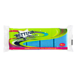 BETTINA 10pc Shaped Handgrip Nonscratch Sponge Scourer Green/White
