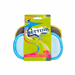 Bettina 2pc 2-in-1 MICROFIBRE & SCOURER (The "Betty" Pad)