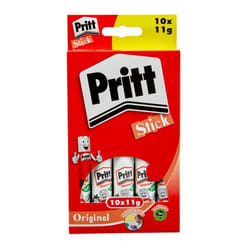 Pritt Glue Stick, Safe & Child-Friendly Craft Glue for Arts & Crafts Activities, Strong-Hold adhesive for School & Office Supplies, 10x11g Pritt Stick