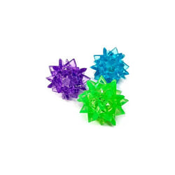 12 Crystal Light Up Bouncy Balls - 3 Assorted Colours