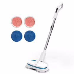 AirCraft PowerGlide Cordless Rechargeable Hard Floor Cleaner and Polisher with 4 Cleaning Buffing Pads, Perfect