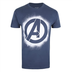 The Avengers Marvel T-Shirt Men's Stencil Logo - S