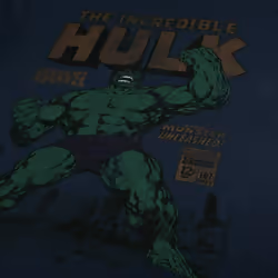 The Incredible Hulk T-Shirt Men's Marvel Rage Navy - M