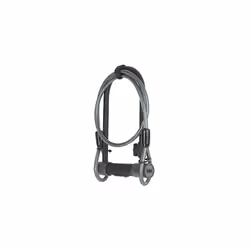 YUL2C/13/230/1 High Defendor U Bike Lock with Cable (Sold Secure Silver), Black