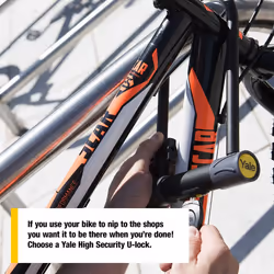 YUL2132301 High Security Bike Lock 230mm U Lock Double Point Locking 4 Keys including 1 with microlight - Additional view 4