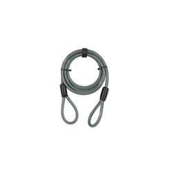 YC1/10/220/1 - Security Cable 2200mm - Flexible Steel Cable - Additional Security to use with Bike Lock - Complete Protection, Black