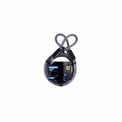 YC1/10/220/1 - Security Cable 2200mm - Flexible Steel Cable - Additional Security to use with Bike Lock - Complete Protection, Black - Additional view 5
