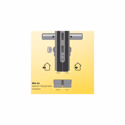 10-2172-3030-00-2201 YC2100 DB 30X30 NI Lock Cylinder 30 x 30 mm, 10 Pins-Exterior, Interior Door, Entrance Door-YC2100-5 Reversible Keys,