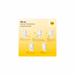 YC2100 Double-Entry Lock Cylinder, YC2100 DB 40X50 NI