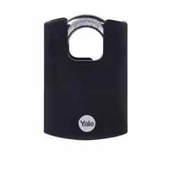 Yale Y121B/50/132/1, Conventional padlock, Key lock, Keyed to differ, Gate, Black, Boron carbide