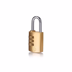 Yale Y150B/30/125/1, Conventional padlock, Combination lock, Brass, Brass, U-shaped, 3 digits