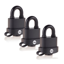 Yale 51mm Weatherproof Padlock - Trio Pack