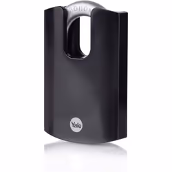 Yale Y300CB/63/127/1 Maximum Protection Hardened Steel Outdoor Padlock 62mm Boron Shackle - Double Locking - 3 Retaining Keys