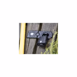 Yale Y220B/51/118/HSP Black Weatherproof Padlock And Hasp Perfect For Outdoor Use - Hardened Steel Shackle For Shed, Gate, outdoor Storage - 3 Keys -