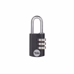 Yale Locks Aluminium Combination Padlock 28mm YE3CB/28/126/1/BK