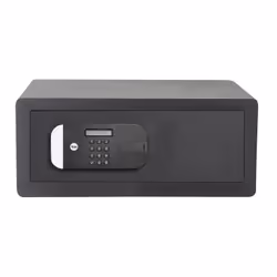 Yale YLEM/200/EG1, Freestanding safe, Black, Combination lock, Steel, Floor/wall, 2 shelves
