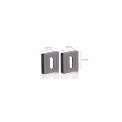 YPP7-B-PC Door Handle Square 7 Black Model Bologna Keyed
