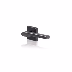 Siena Matt Black Door Handle for Indoor Wooden Door, Stylish Modern Easy Fit Handle with All Fixtures Supplied, Euro