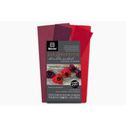 Lia Griffith Extra Fine Crepe Double Sided Paper-4 Colours per Pack (Sangria  Aubergine & Cherry  Raspberry)  50 x 200cm