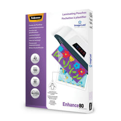 A3 Laminating Pouches - Gloss Finish - 100 Sheets - 160 Micron (2 x 80 Micron) High Quality Finish with Image Last Directional Quality Mark - Ideal