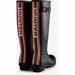 ) Hunter Womens Original Tall Rubber Women's Black Wellington Boots - Black, 7 (Adults'