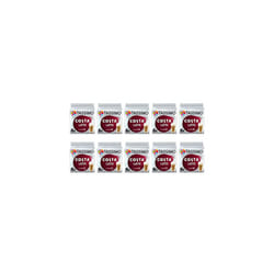 Tassimo Costa Latte Coffee Pods - 10 Packs (80 Drinks)